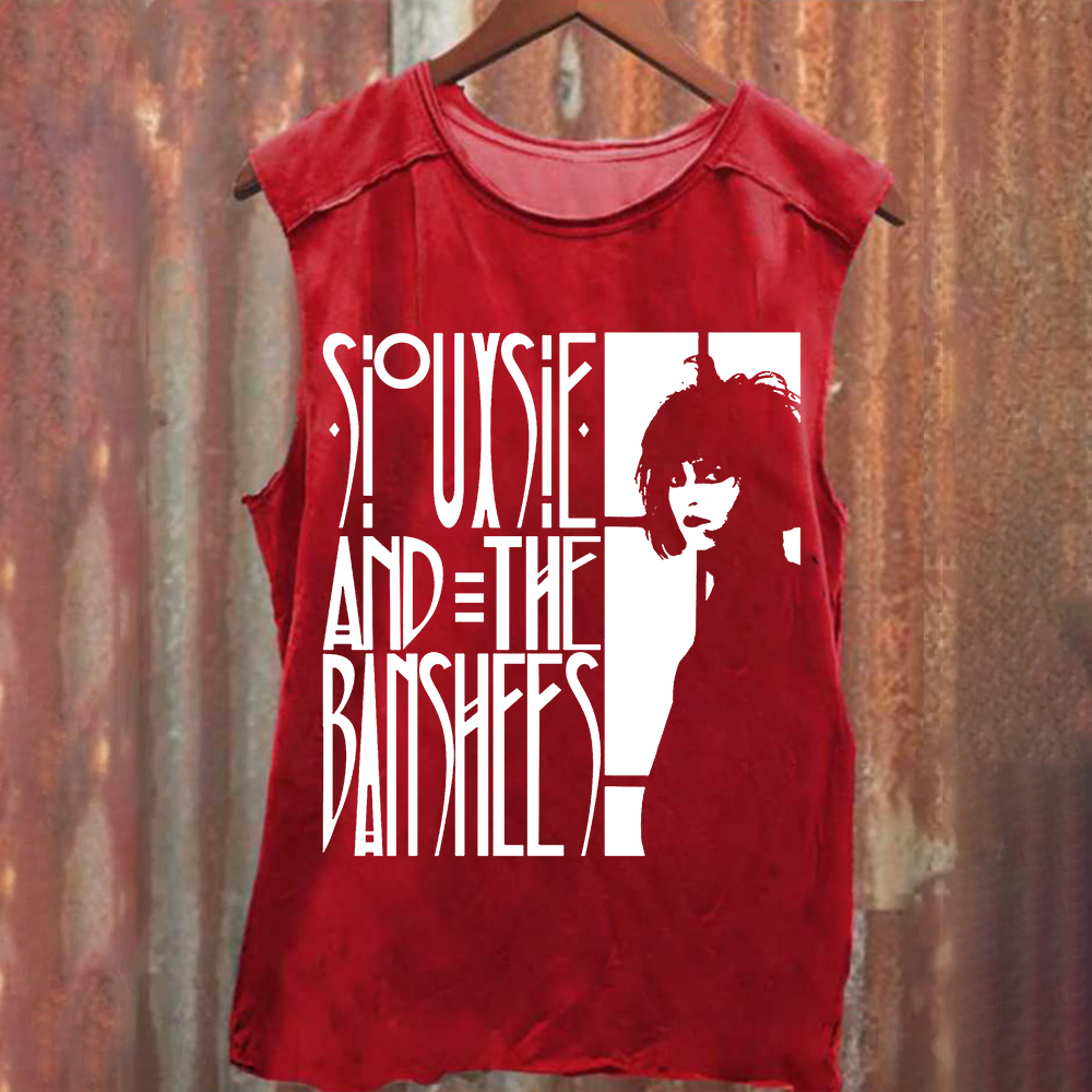 Unisex Vintage Washed Siouxsie and the Banshees Tank Top