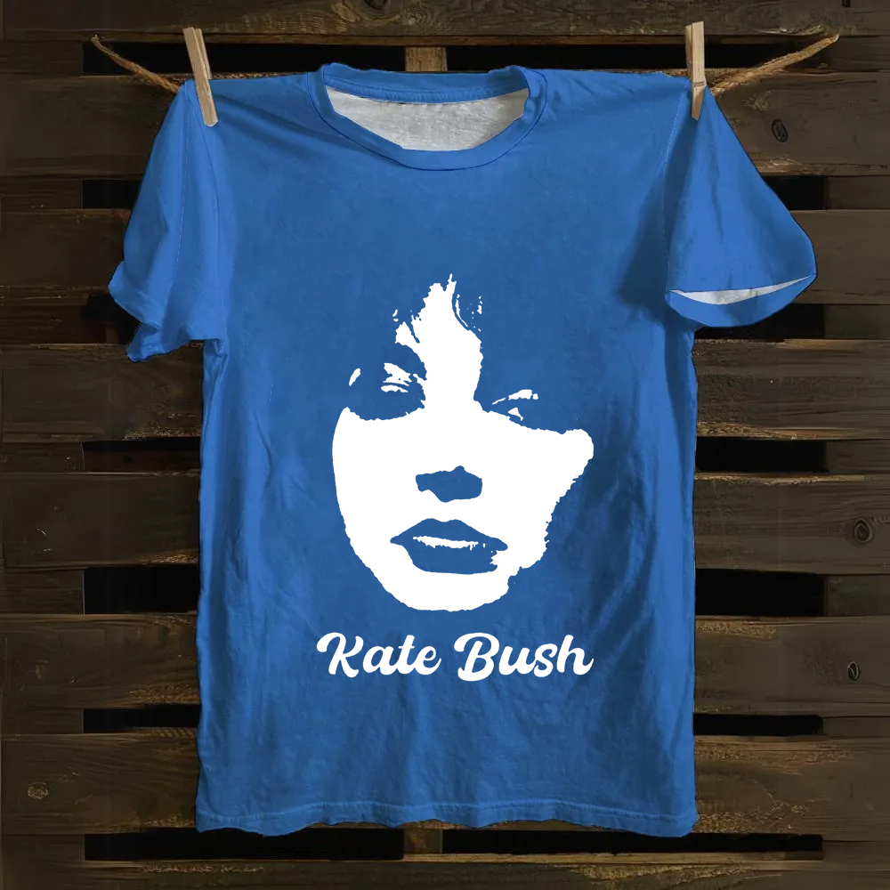 Unisex Vintage Kate Bush Singer Vintage Cotton T-Shirt