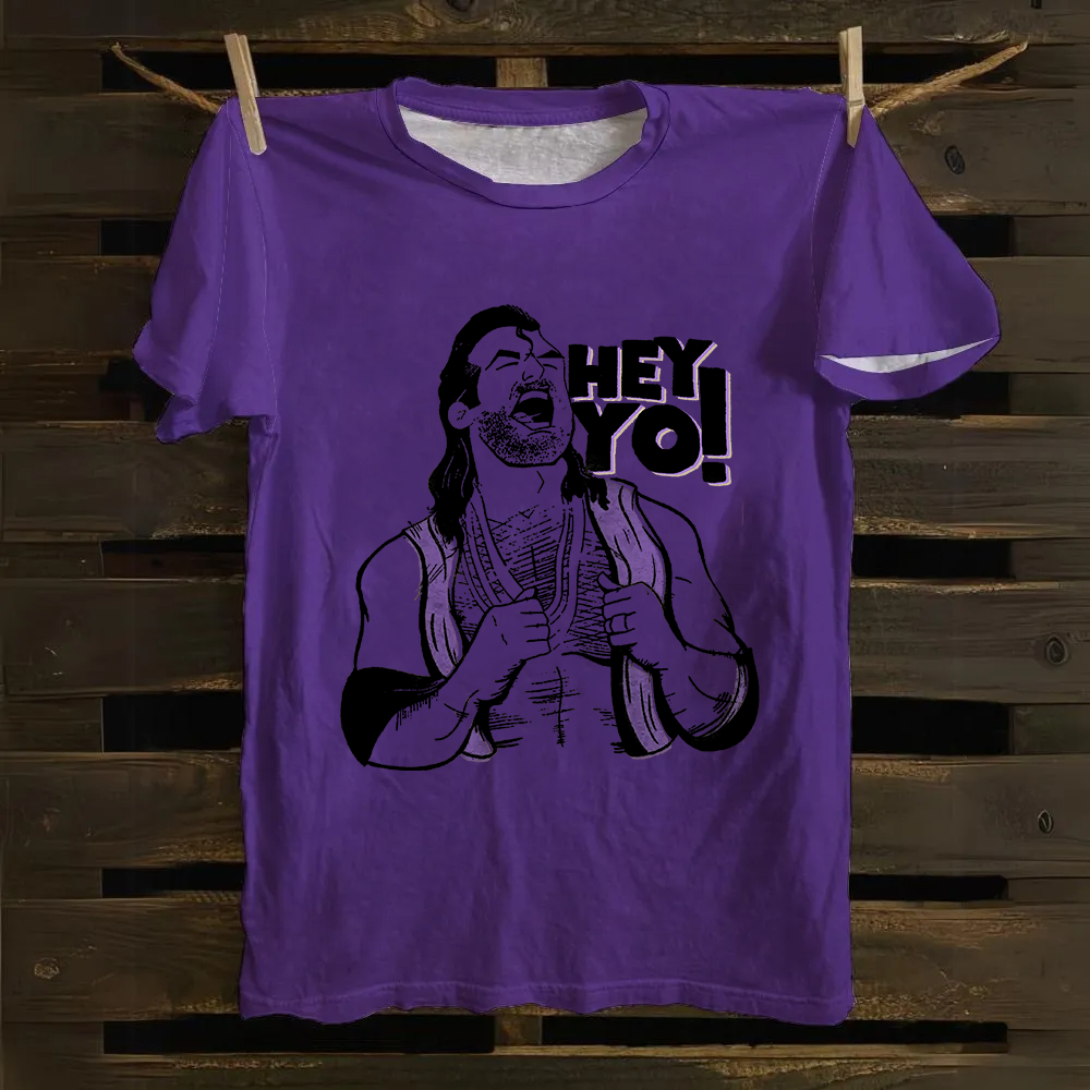 WWE Razor Ramon-Scott Hall HEY YO Casual Printed Cotton T-Shirt