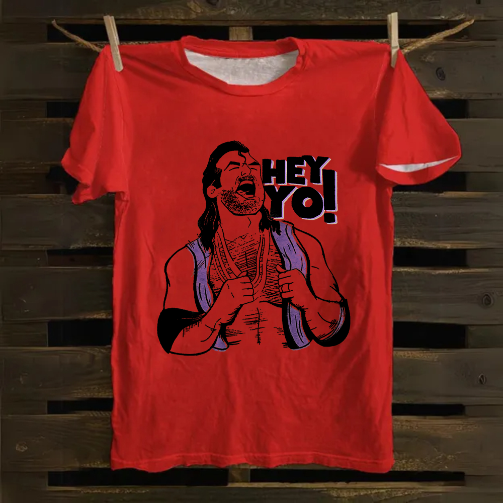 WWE Razor Ramon-Scott Hall HEY YO Casual Printed Cotton T-Shirt