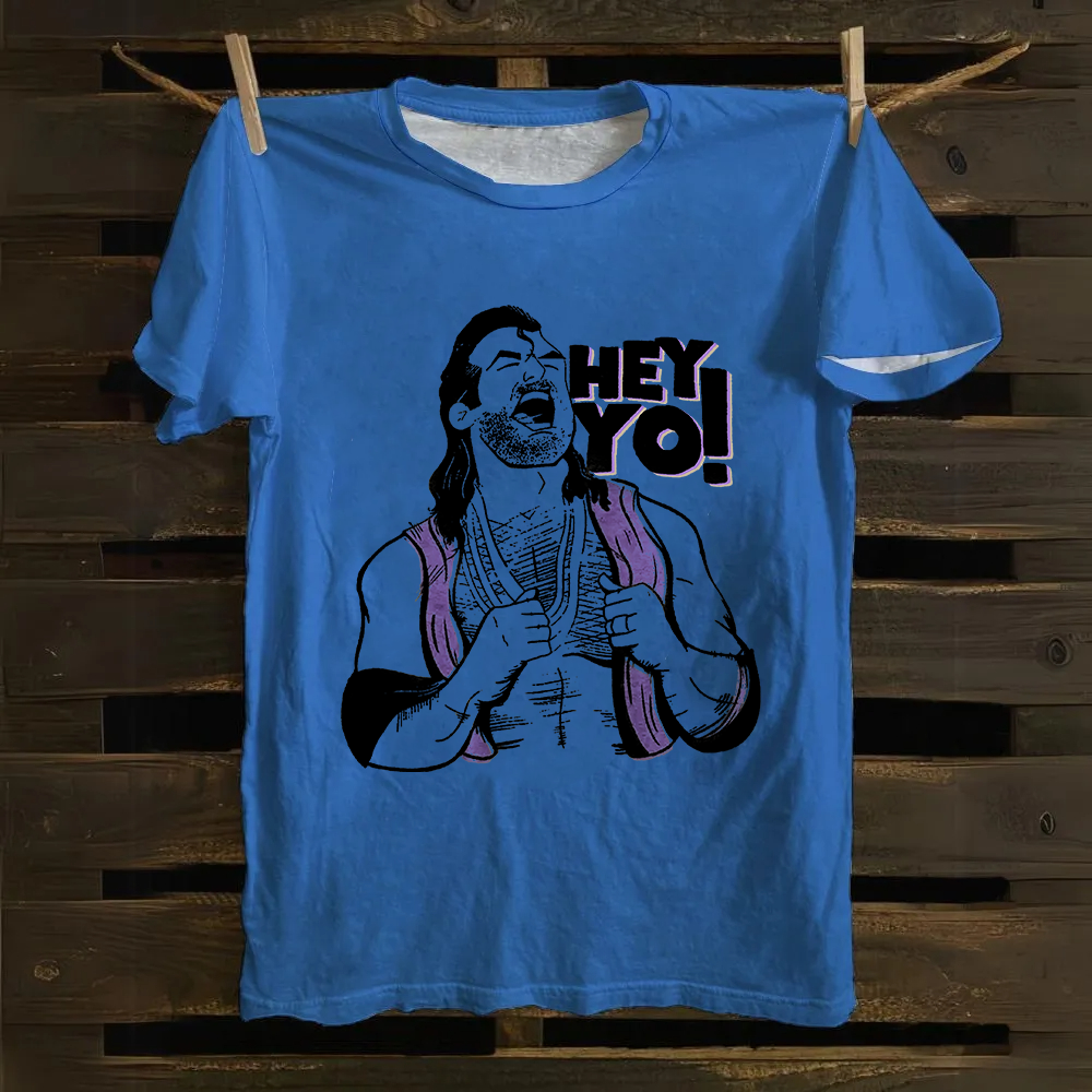 WWE Razor Ramon-Scott Hall HEY YO Casual Printed Cotton T-Shirt