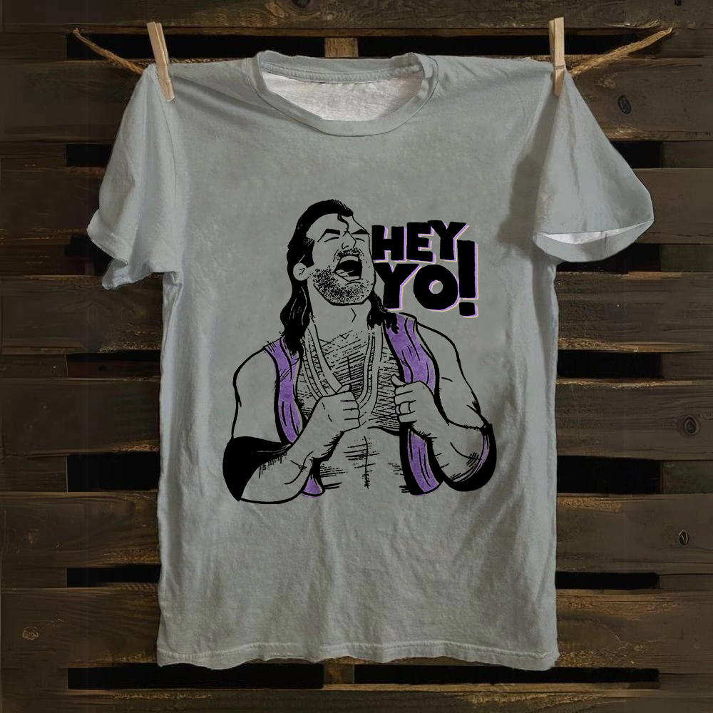 WWE Razor Ramon-Scott Hall HEY YO Casual Printed Cotton T-Shirt