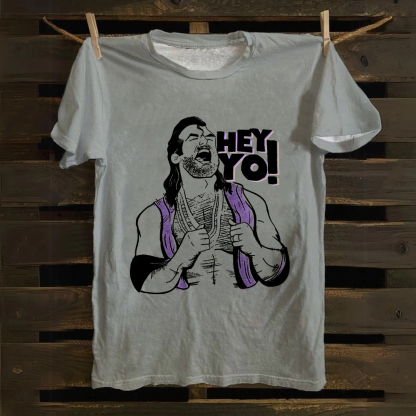 WWE Razor Ramon-Scott Hall HEY YO Casual Printed Cotton T-Shirt
