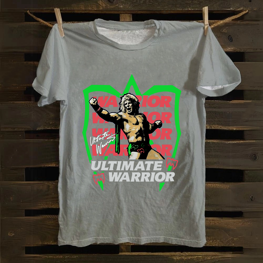 WWE Ultimate Warrior Wrestling Casual Printed Cotton T-Shirt