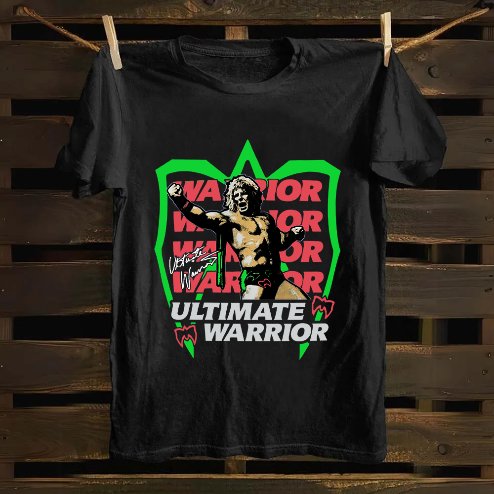 WWE Ultimate Warrior Wrestling Casual Printed Cotton T-Shirt