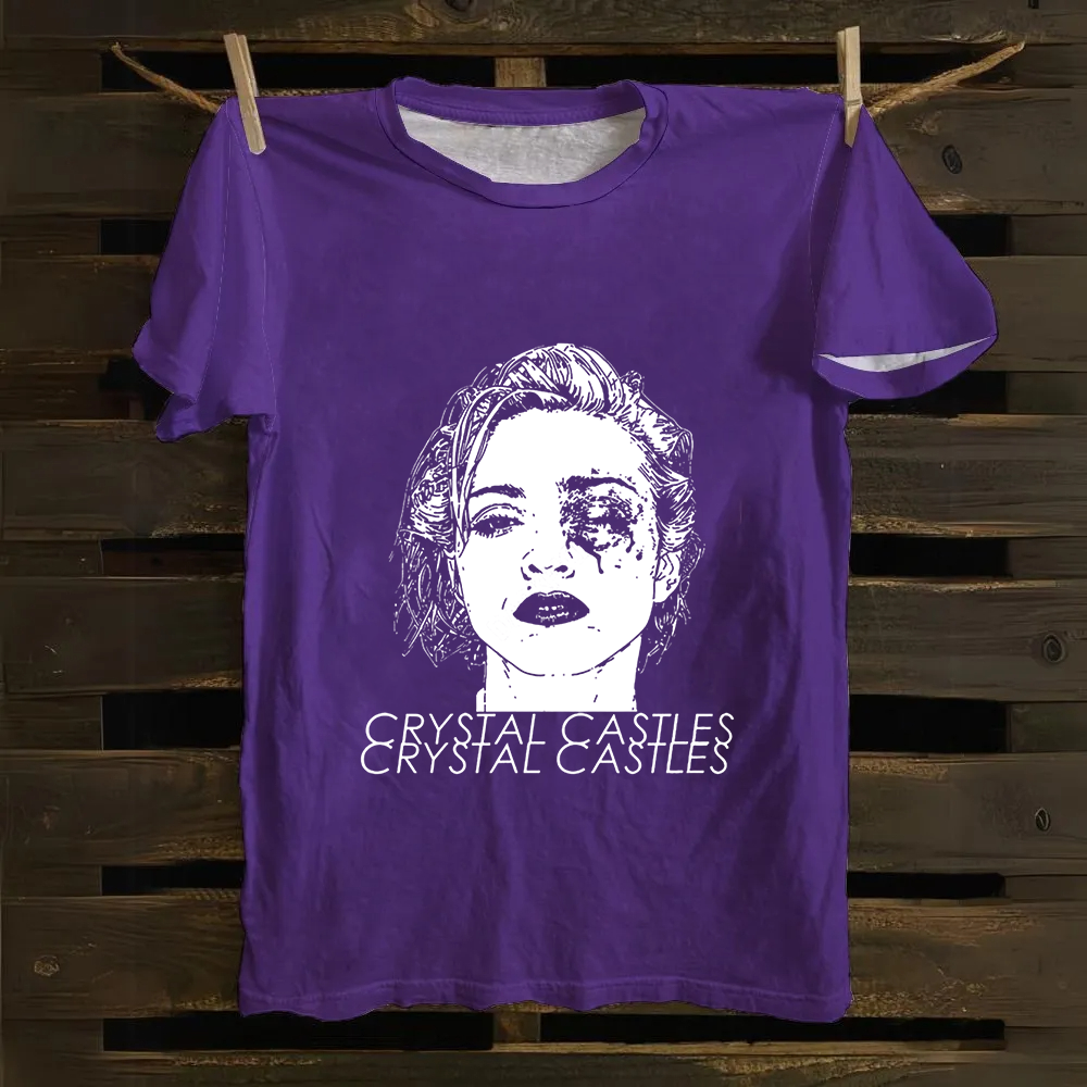 Crystal Castles Band Cotton T-Shirt