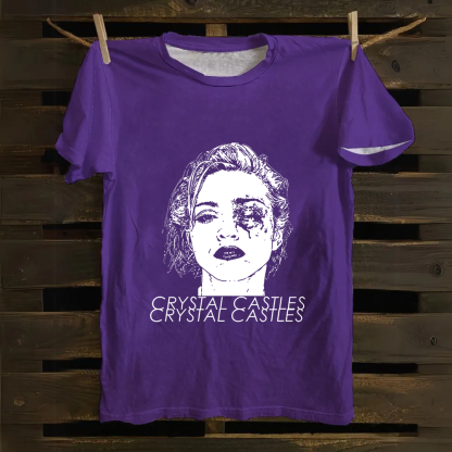 Crystal Castles Band Cotton T-Shirt