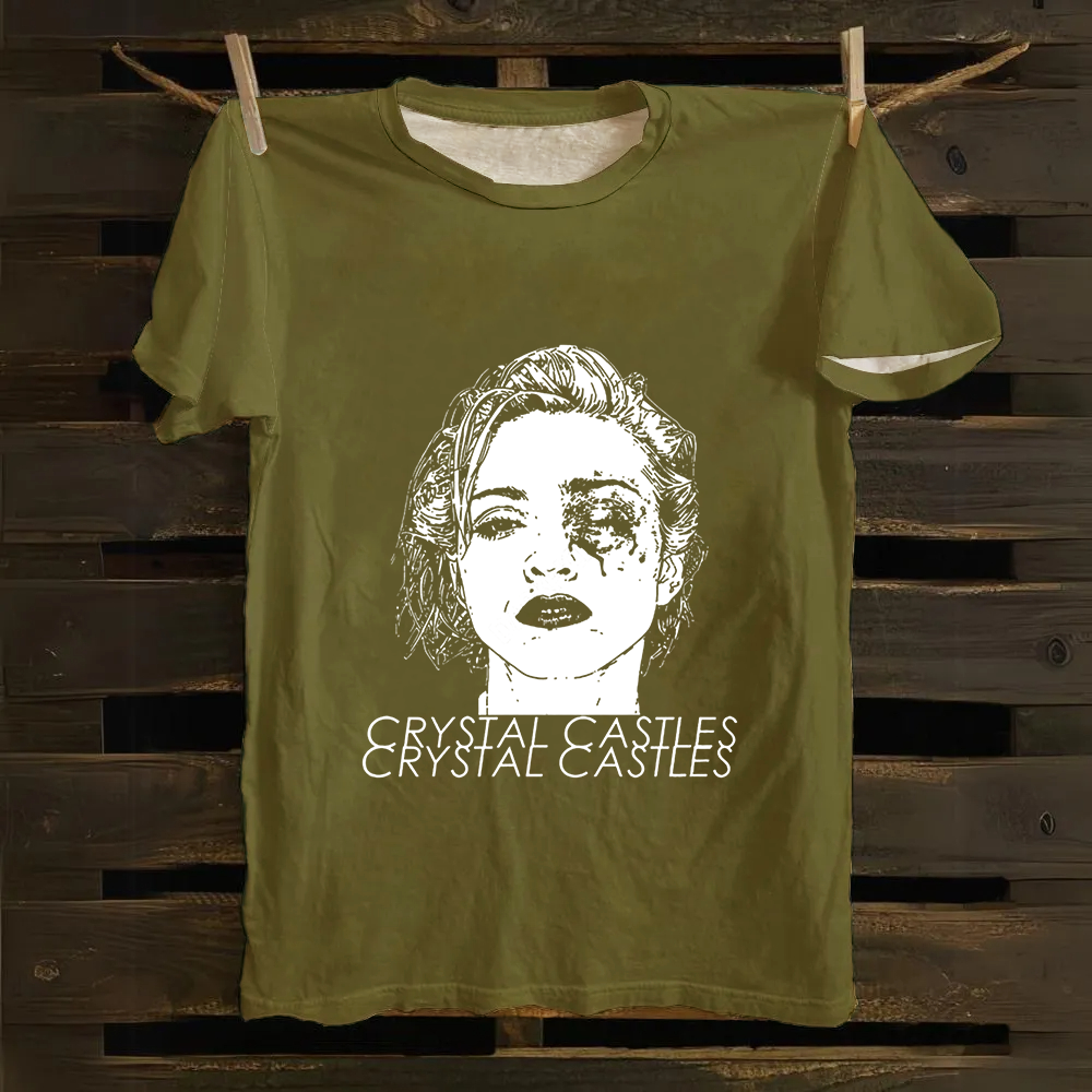 Crystal Castles Band Cotton T-Shirt