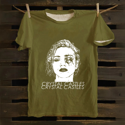Crystal Castles Band Cotton T-Shirt