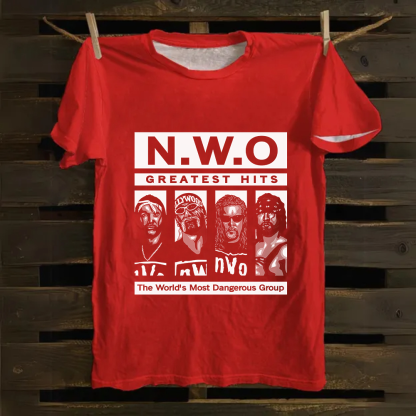 WCW NWO - Classic New World Order Cotton T-Shirt