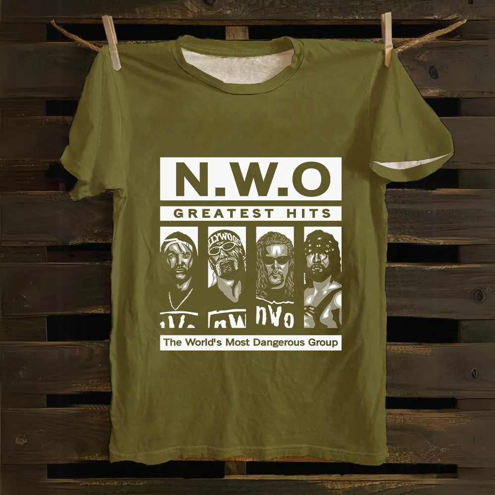 WCW NWO - Classic New World Order Cotton T-Shirt