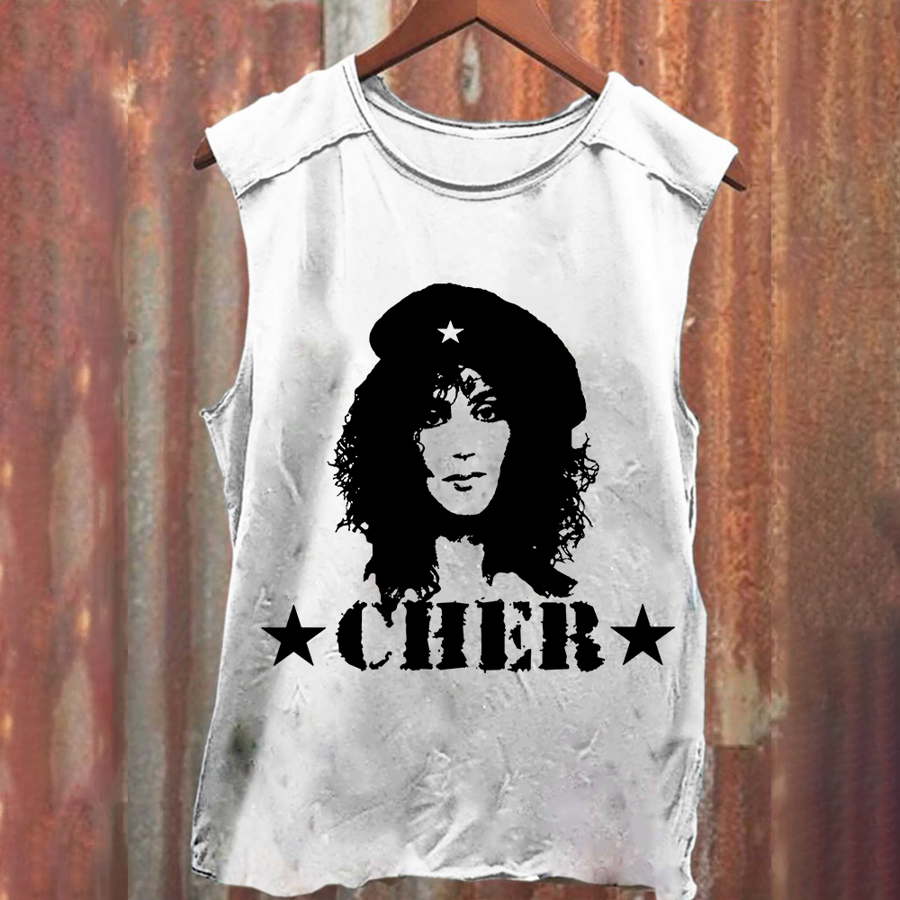 Cher Singer Vintage Washed Tank Top