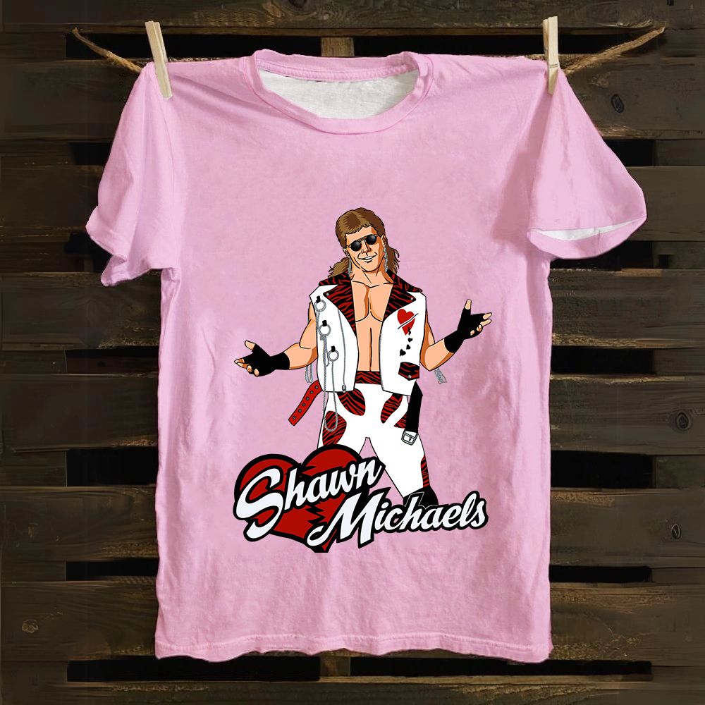 WWE Shawn Michaels Casual Printed Cotton T-Shirt