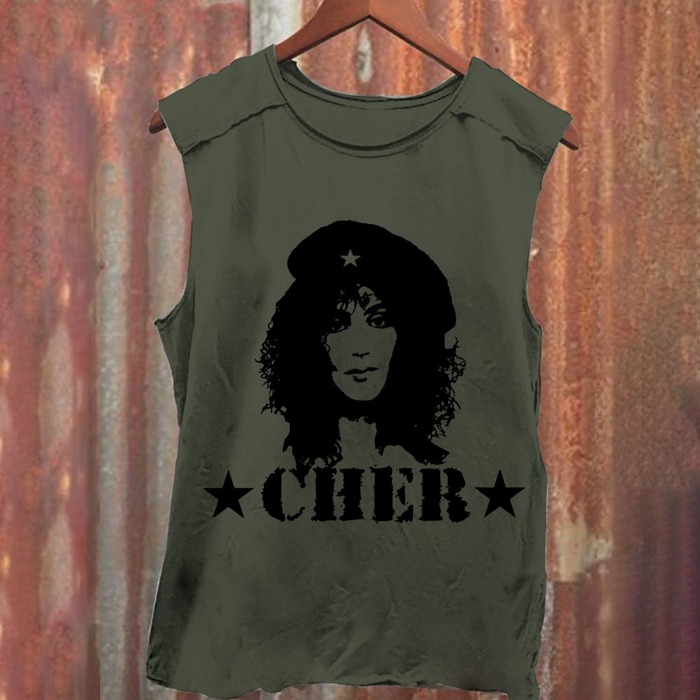 Cher Singer Vintage Washed Tank Top