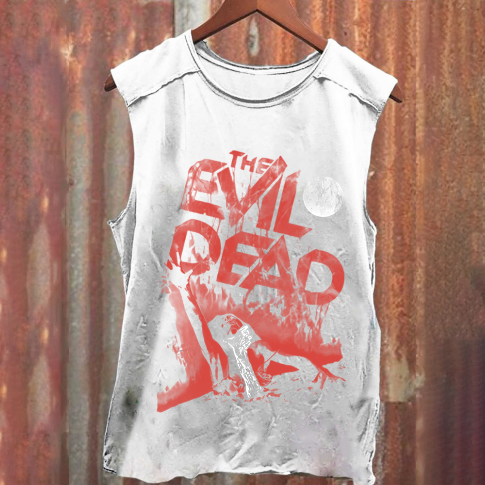 Unisex Vintage Washed  Evil Dead Tank Top