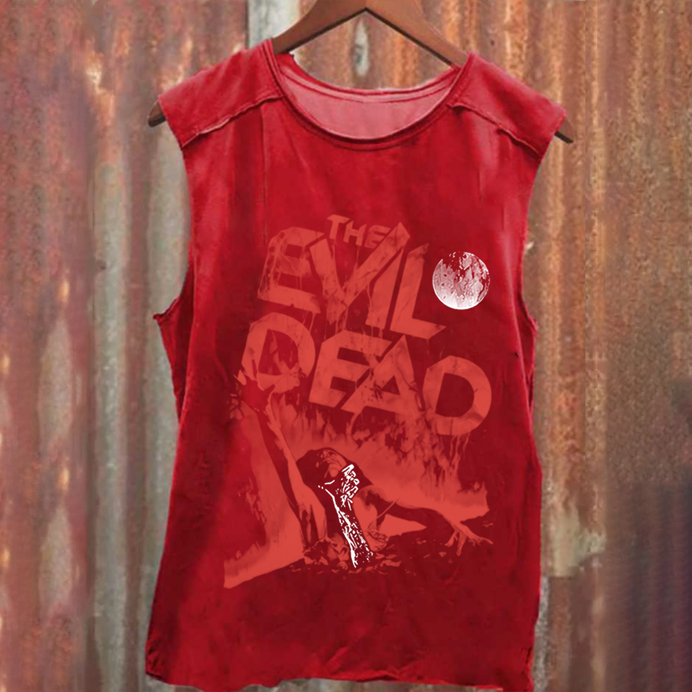 Unisex Vintage Washed  Evil Dead Tank Top