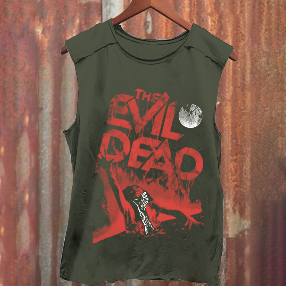 Unisex Vintage Washed  Evil Dead Tank Top
