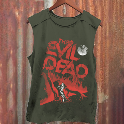Unisex Vintage Washed  Evil Dead Tank Top