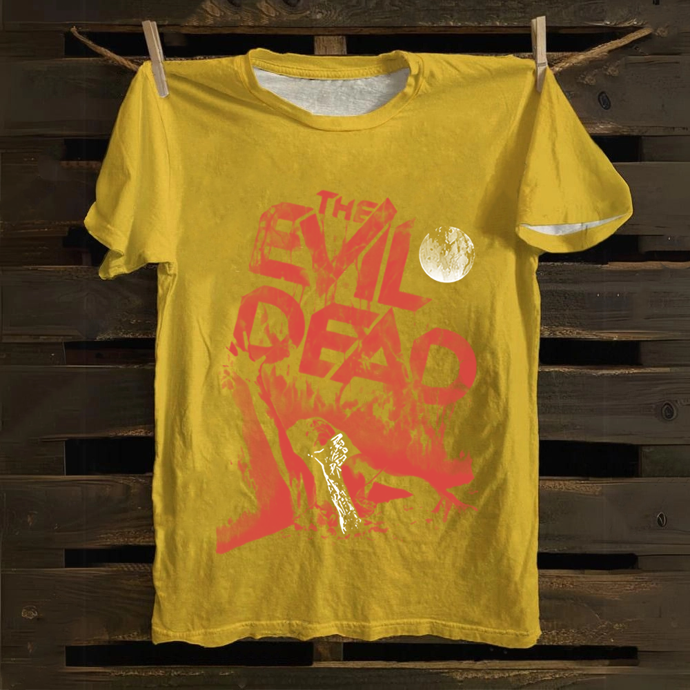 Unisex Vintage Evil Dead Cotton T-Shirt