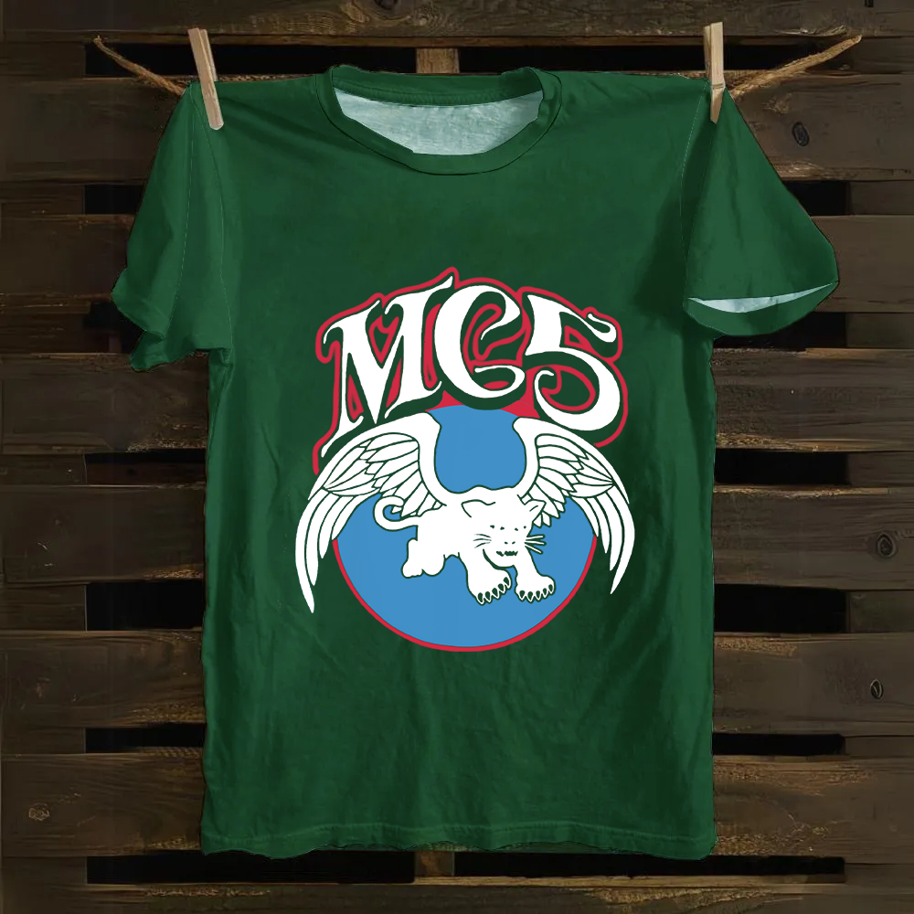 Unisex Vintage  M.C.5 Music Bands Cotton T-Shirt