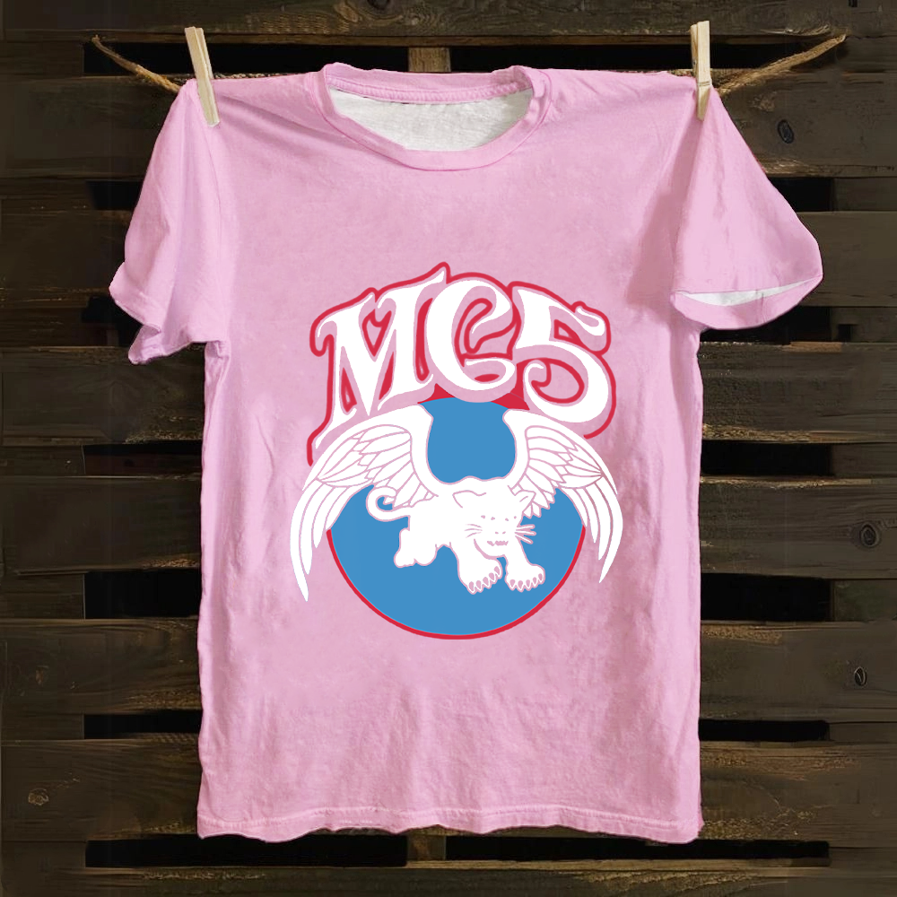 Unisex Vintage  M.C.5 Music Bands Cotton T-Shirt