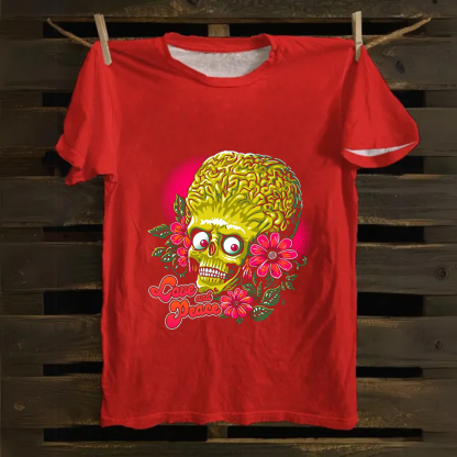Unisex Vintage Love and Peace  Cotton T-Shirt