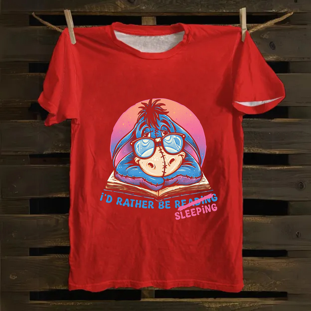 Unisex Vintage Rather Be Sleeping  Cotton T-Shirt