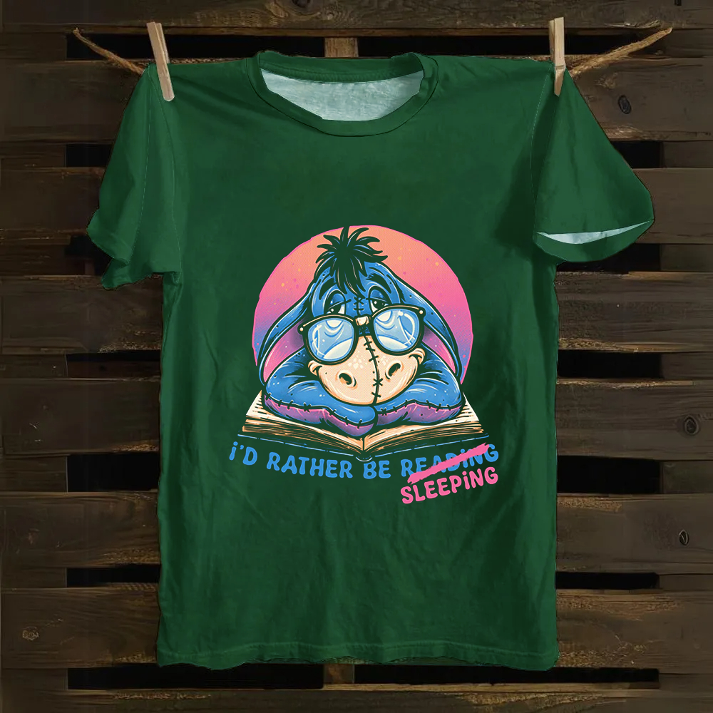 Unisex Vintage Rather Be Sleeping  Cotton T-Shirt