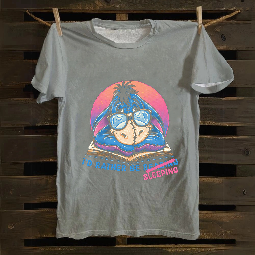 Unisex Vintage Rather Be Sleeping  Cotton T-Shirt