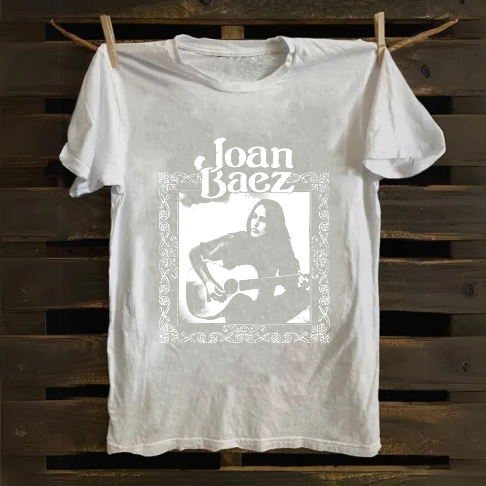 Unisex Vintage Joan Baez Singer Cotton T-Shirt