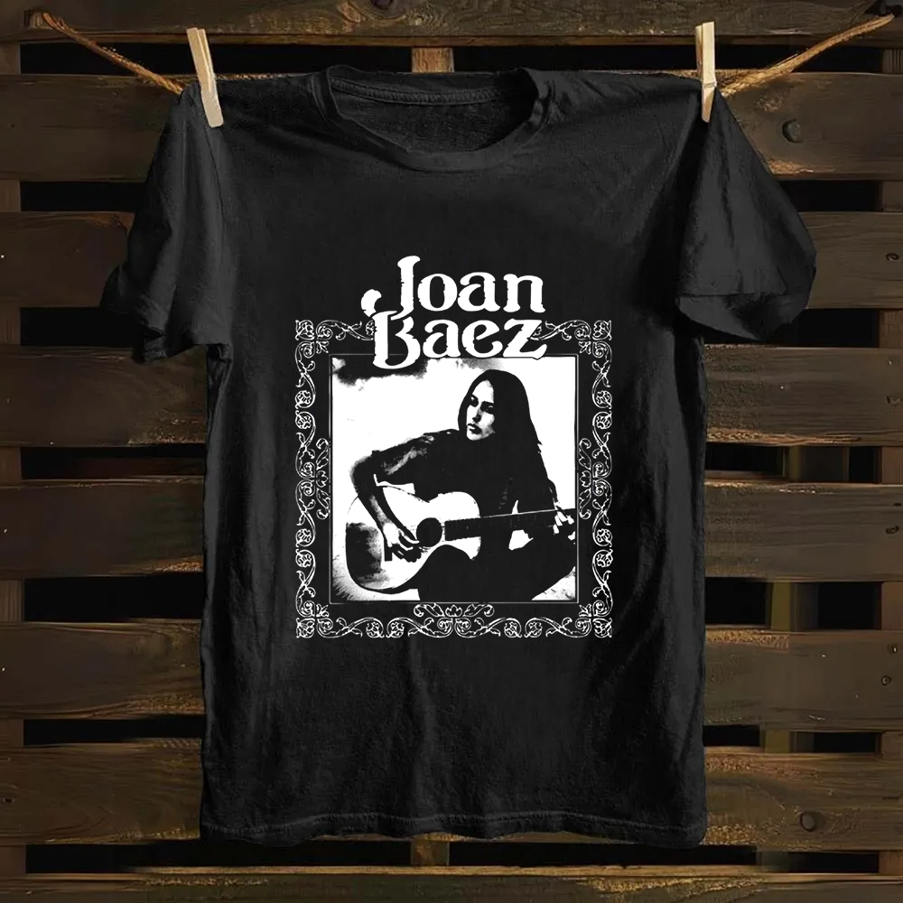 Unisex Vintage Joan Baez Singer Cotton T-Shirt