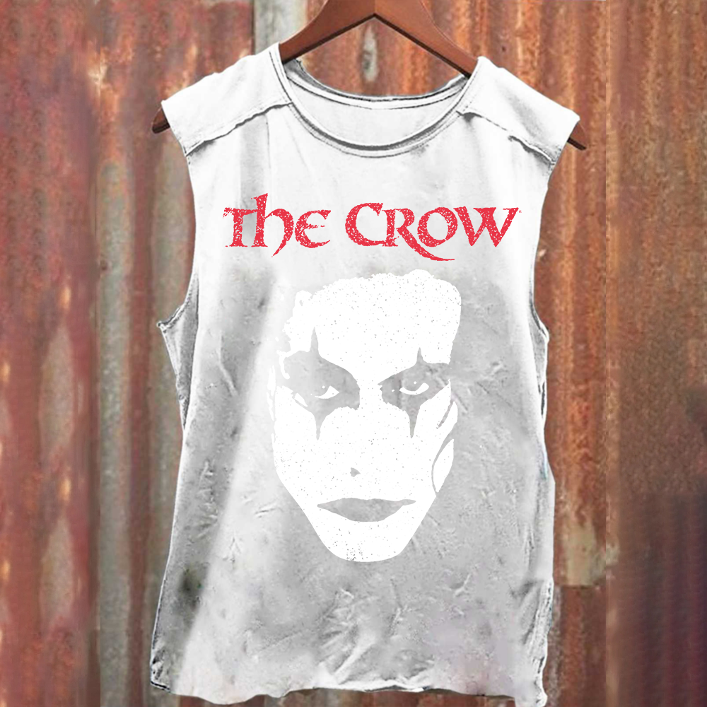 Unisex Vintage Washed The Crow Tank Top