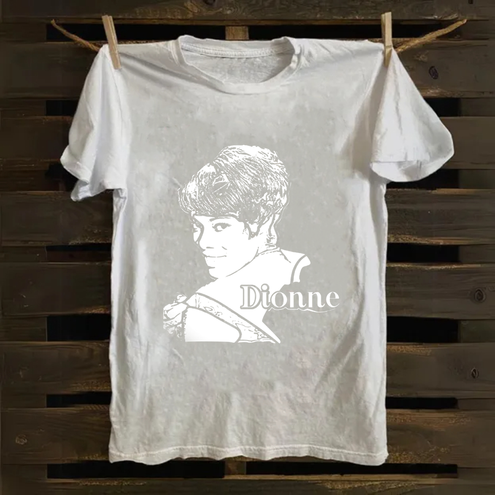 Unisex Vintage Dionne Warwick Singer  Cotton T-Shirt