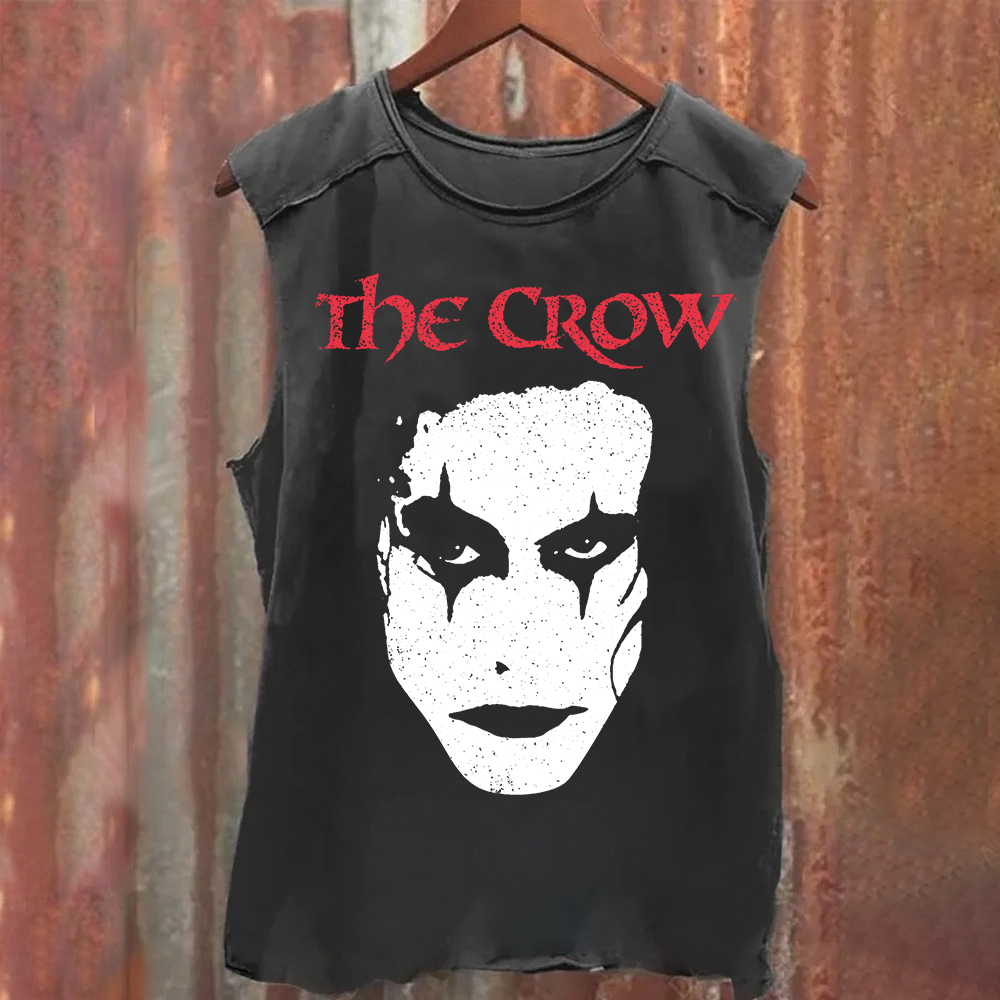 Unisex Vintage Washed The Crow Tank Top