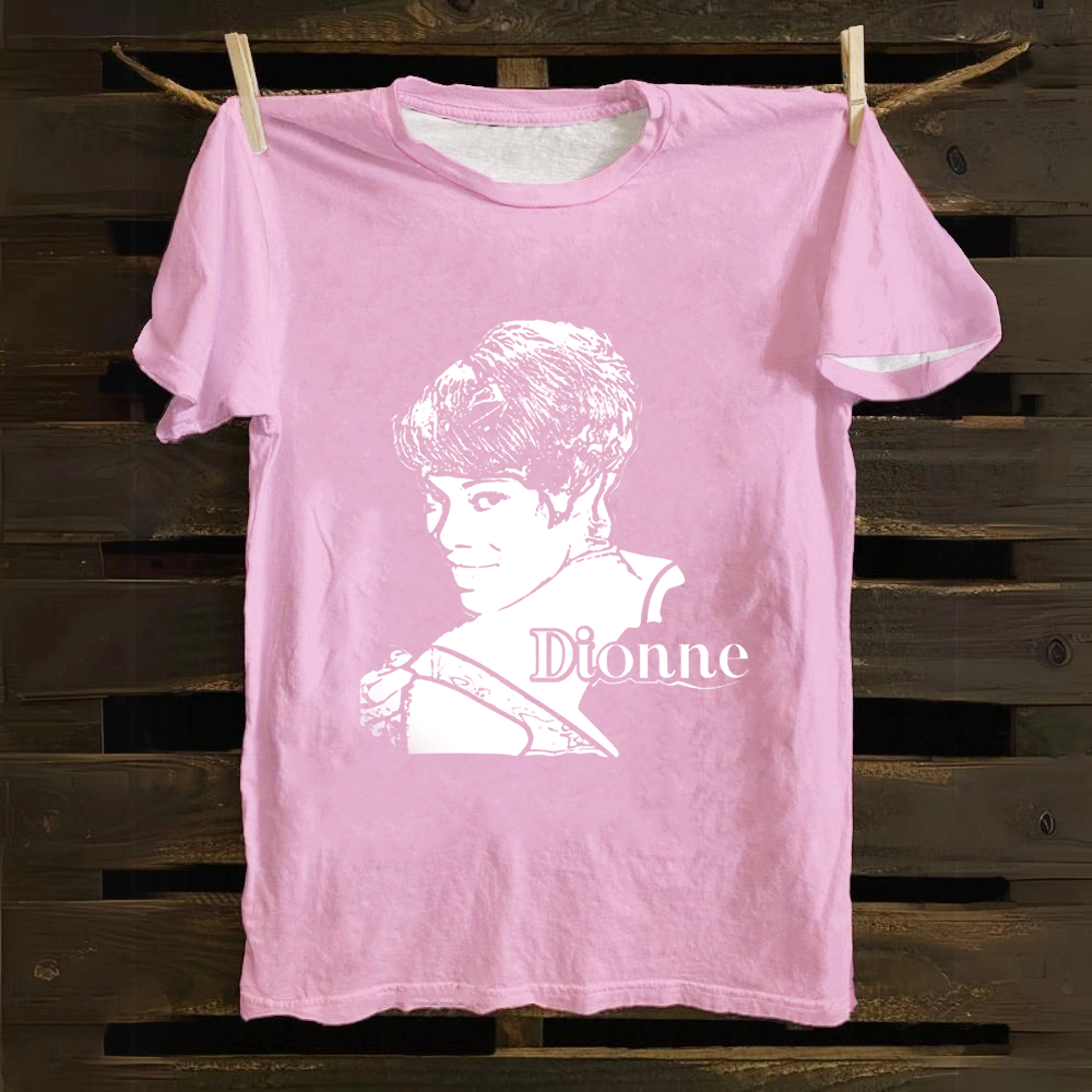 Unisex Vintage Dionne Warwick Singer  Cotton T-Shirt