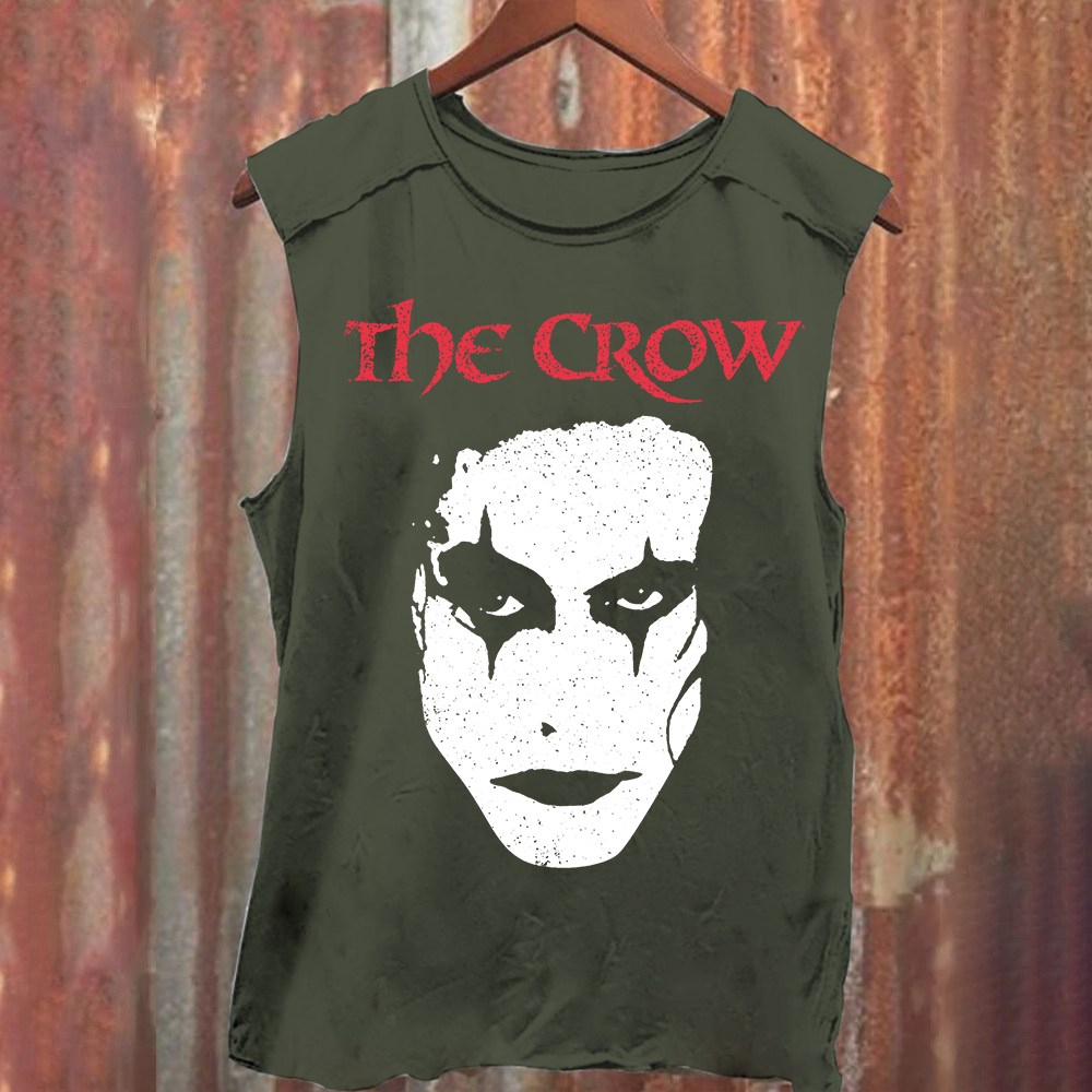 Unisex Vintage Washed The Crow Tank Top