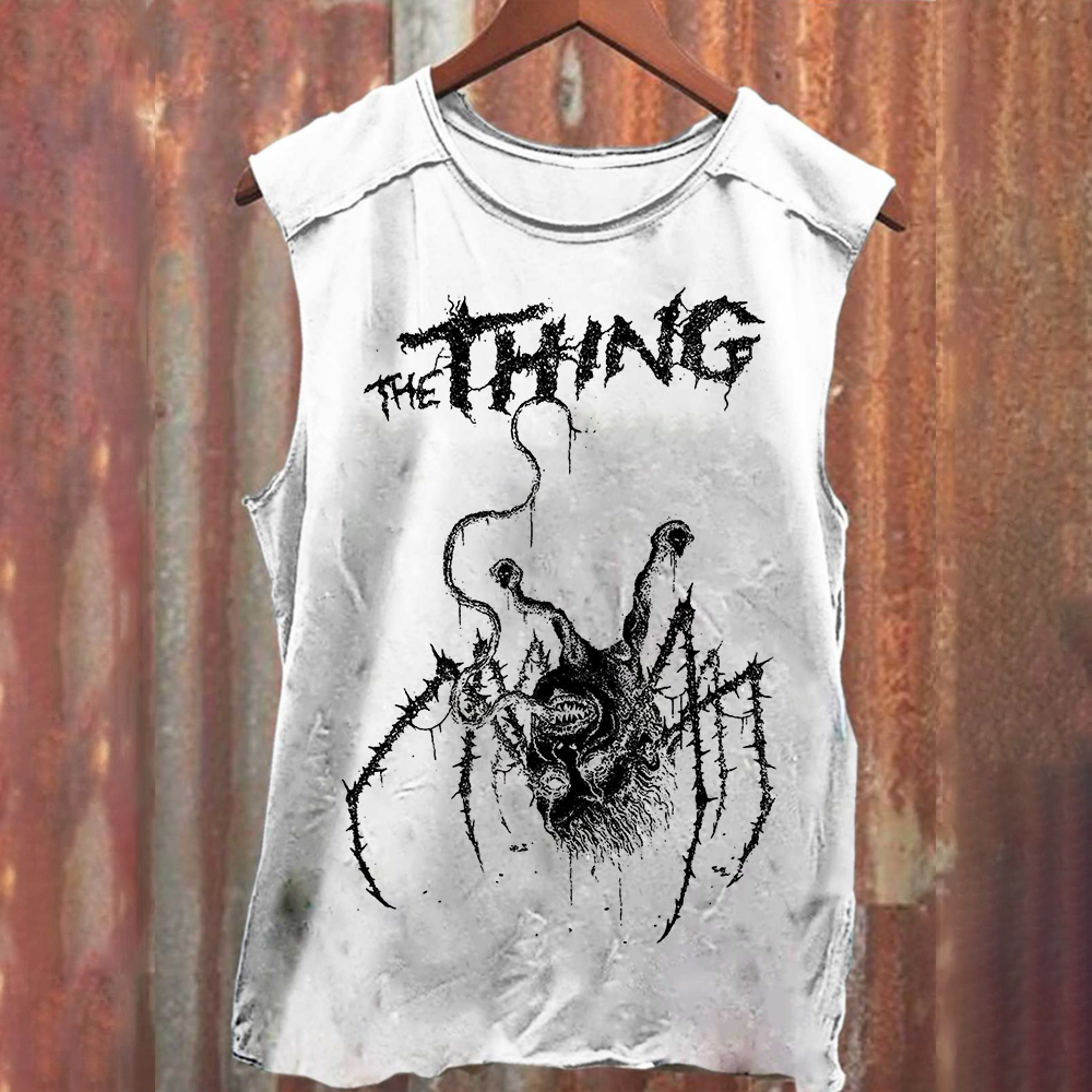 Unisex Horror The thing Print Tank Top
