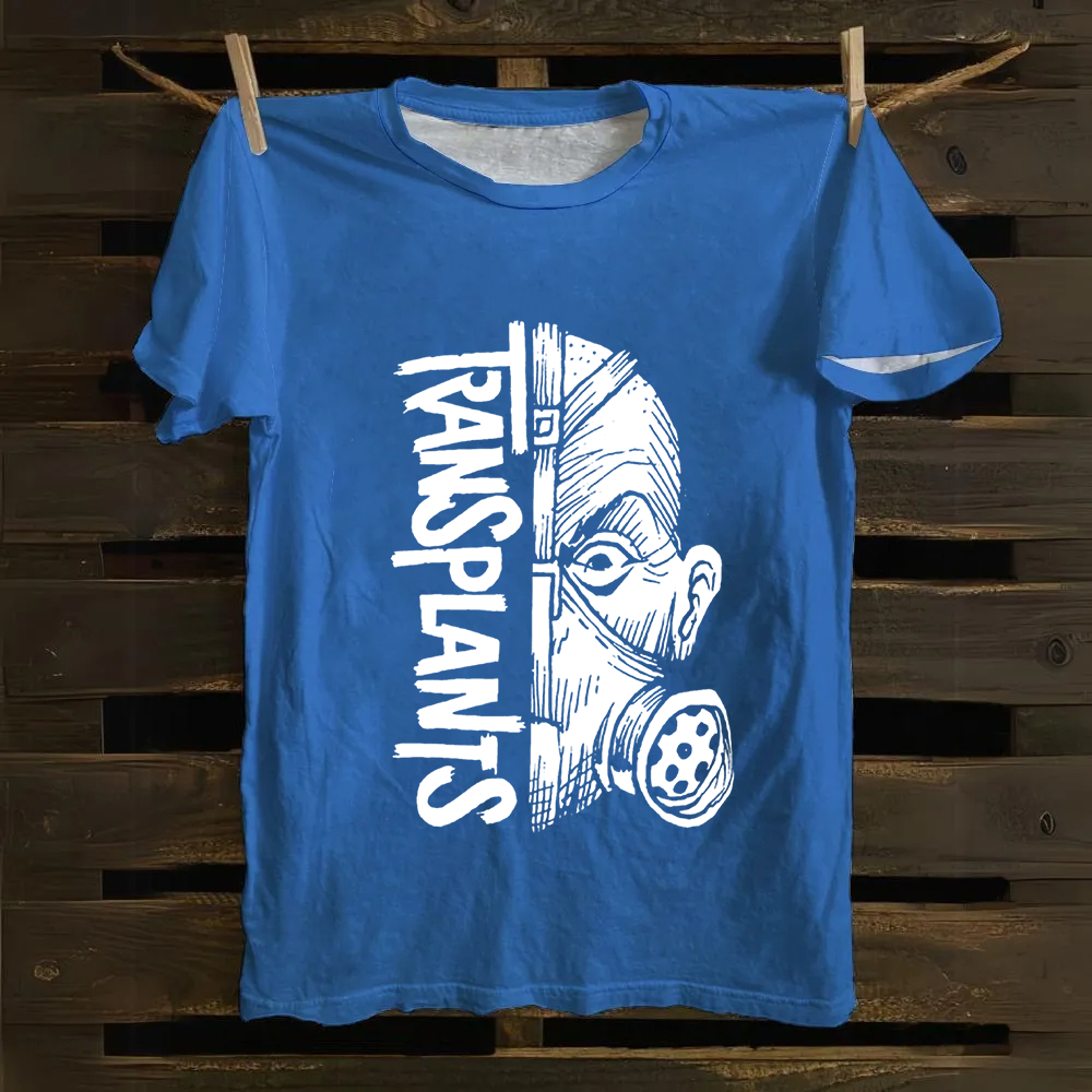 Unisex Vintage Transplants Band Cotton T-Shirt