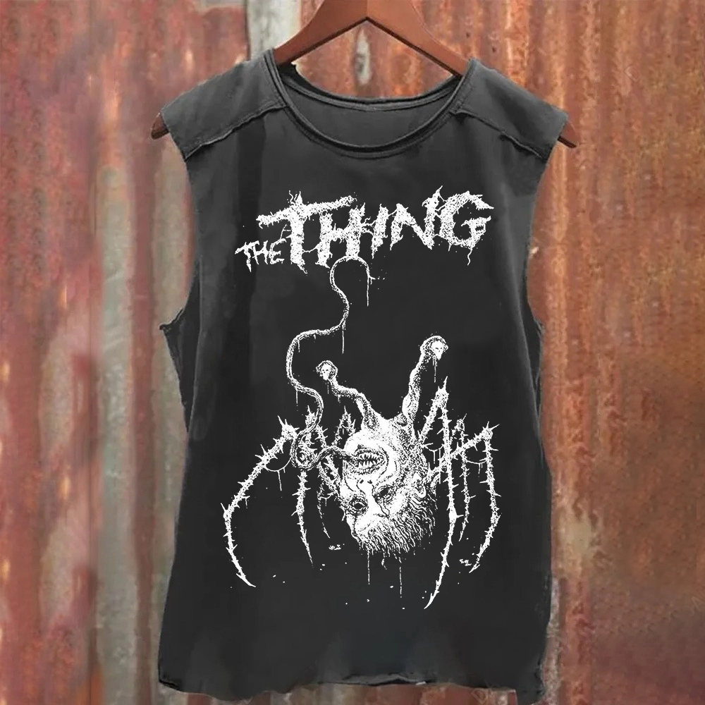 Unisex Horror The thing Print Tank Top