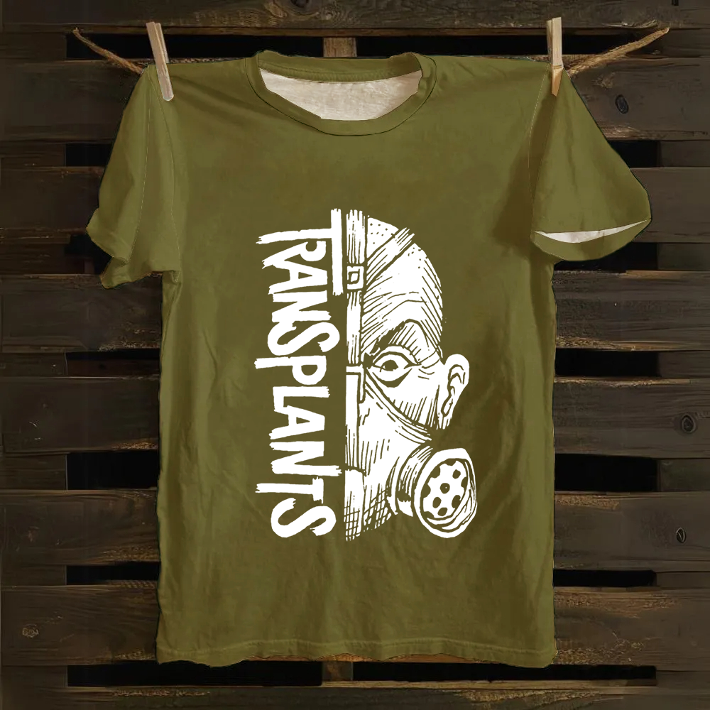 Unisex Vintage Transplants Band Cotton T-Shirt