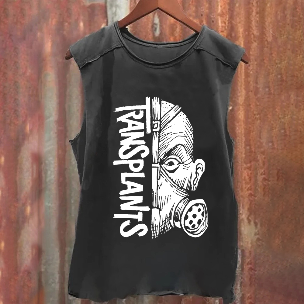 Unisex Vintage Washed Transplants Band Tank Top