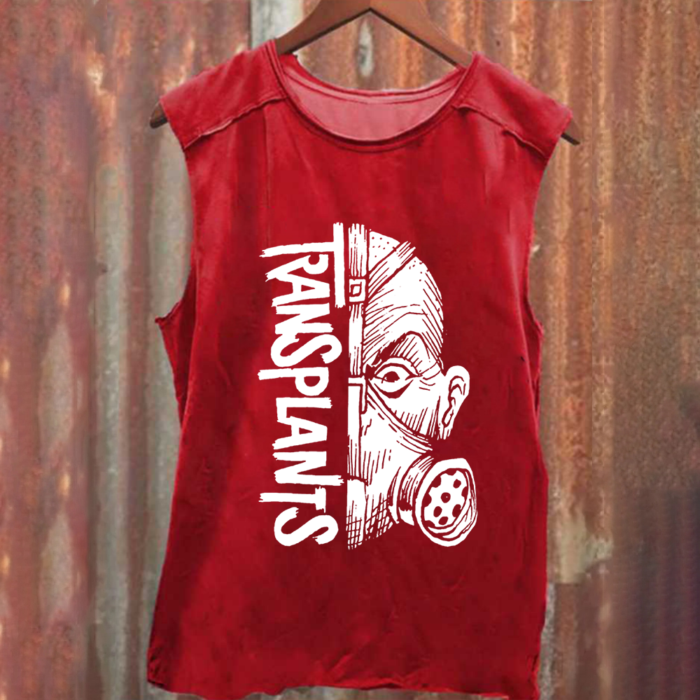 Unisex Vintage Washed Transplants Band Tank Top