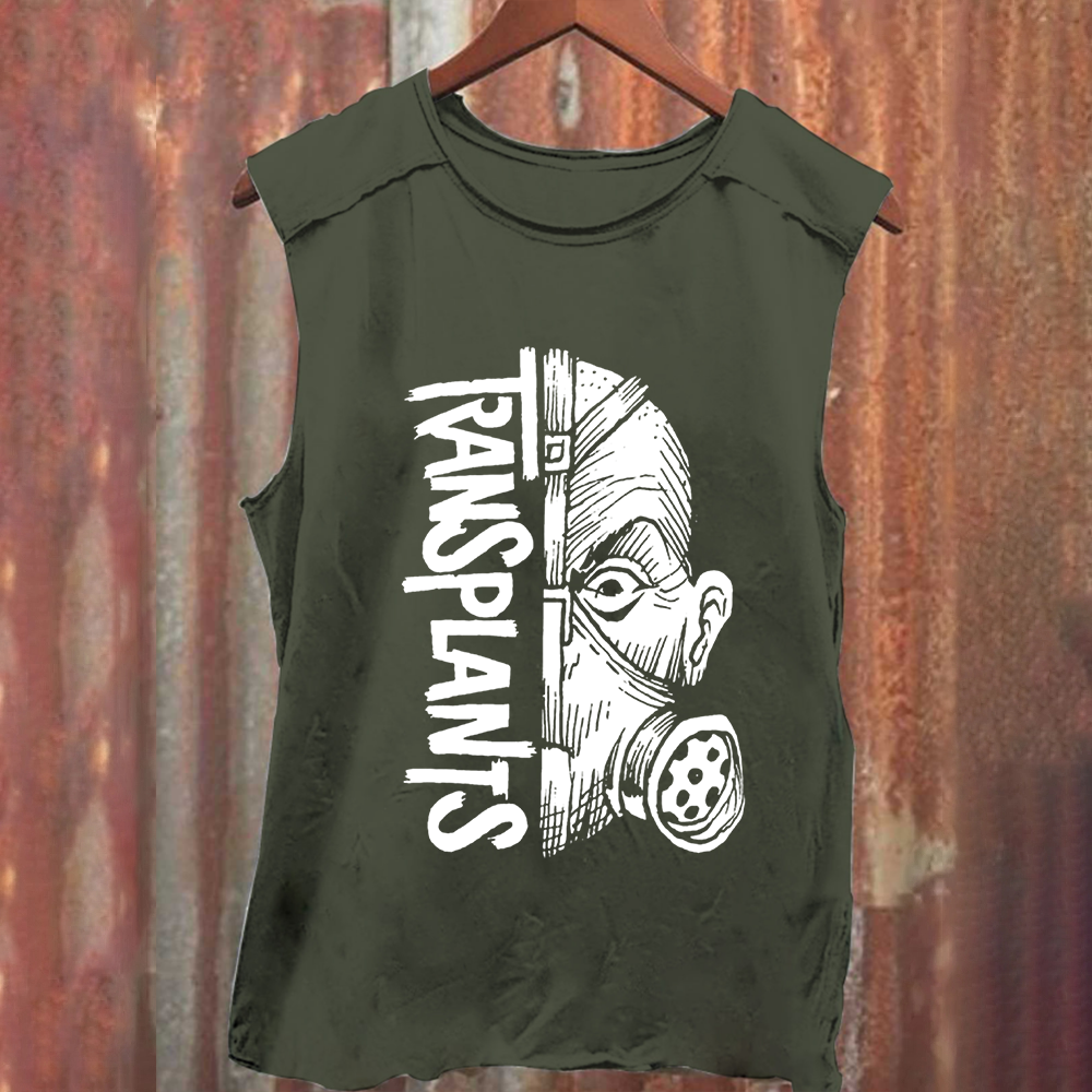 Unisex Vintage Washed Transplants Band Tank Top
