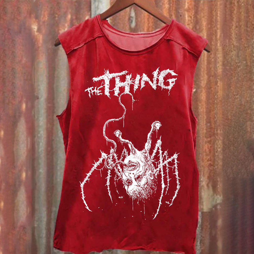 Unisex Horror The thing Print Tank Top
