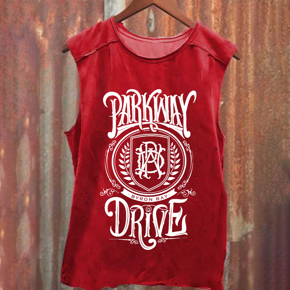 Unisex Vintage Washed  Parkway Drive Band Tank Top