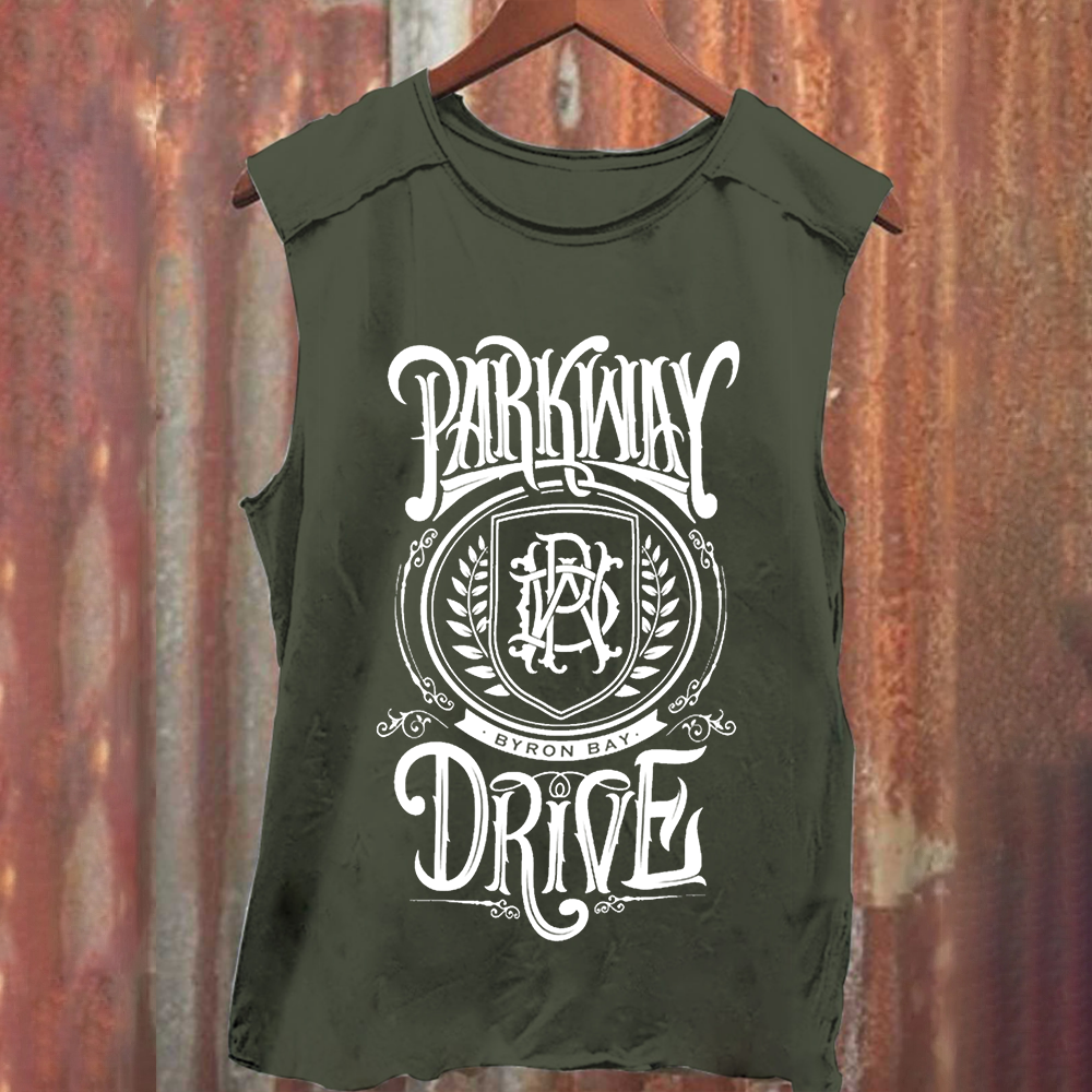 Unisex Vintage Washed  Parkway Drive Band Tank Top