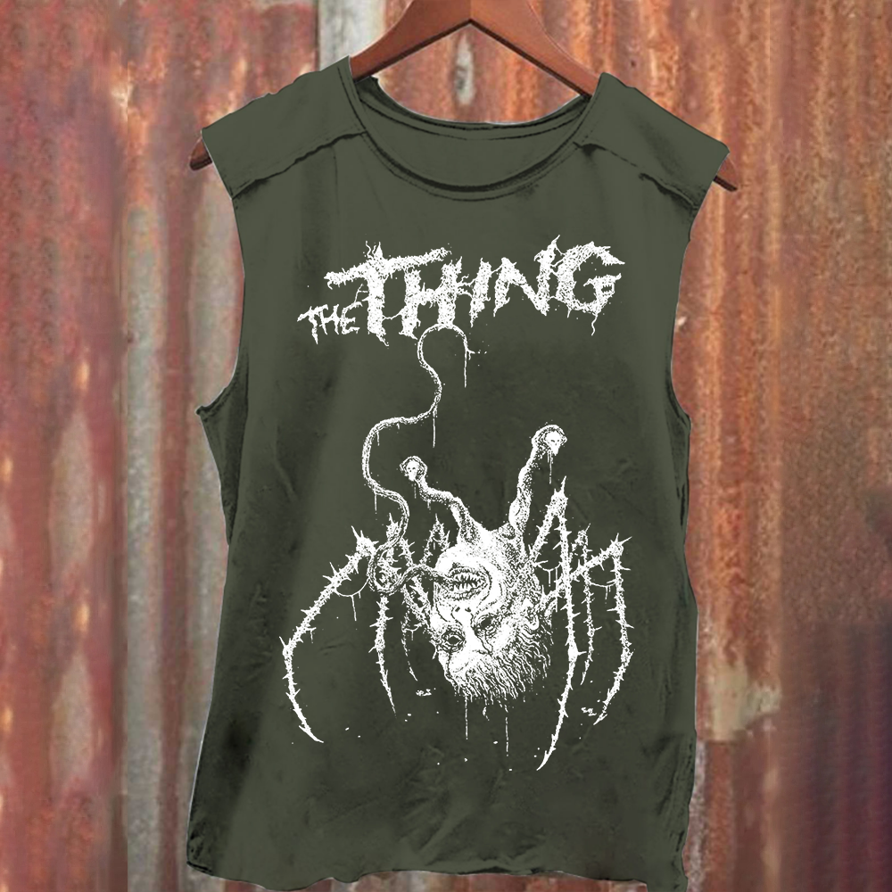 Unisex Horror The thing Print Tank Top