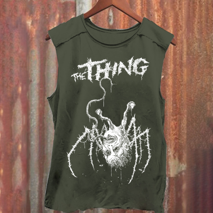 Unisex Horror The thing Print Tank Top