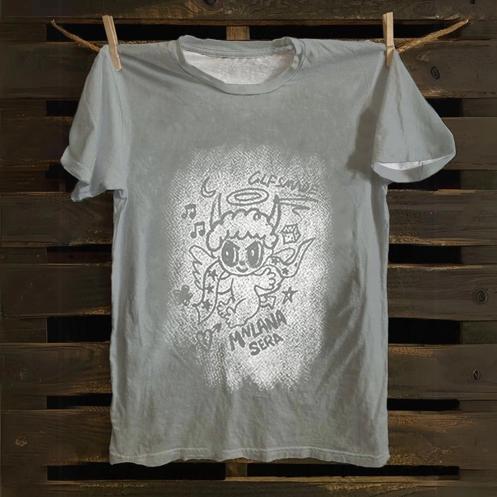 Unisex Vintage Angel Graphic Cotton T-Shirt