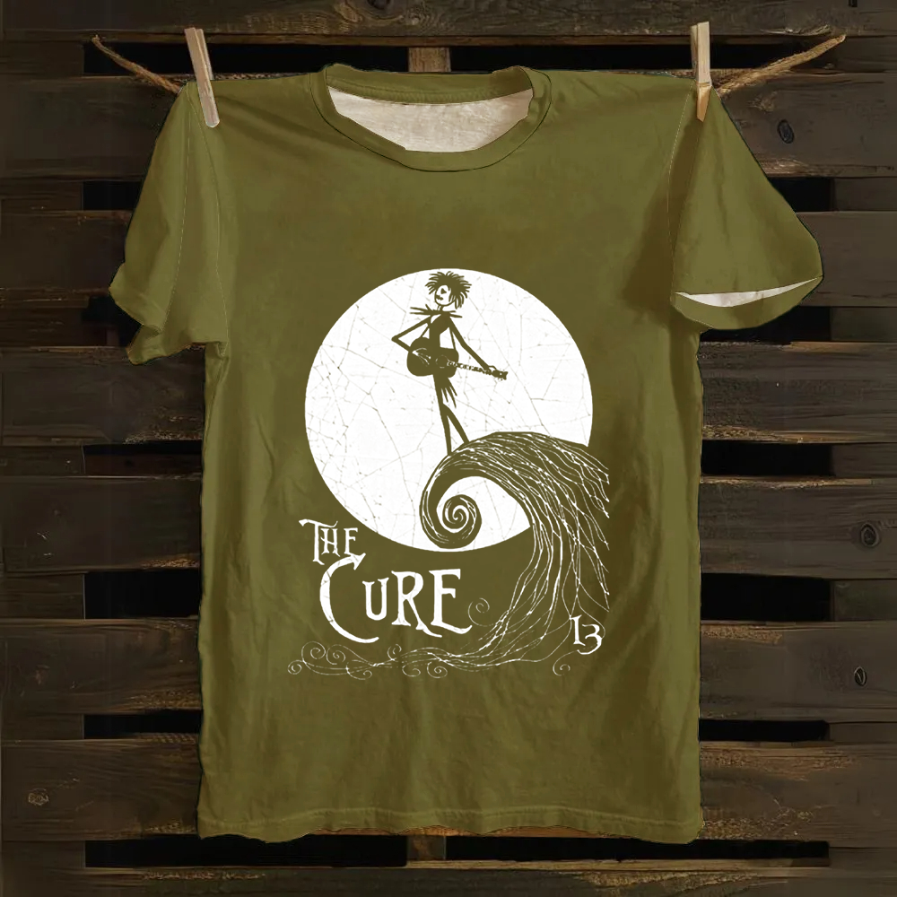 Unisex Vintage  The Cure Band Cotton T-Shirt